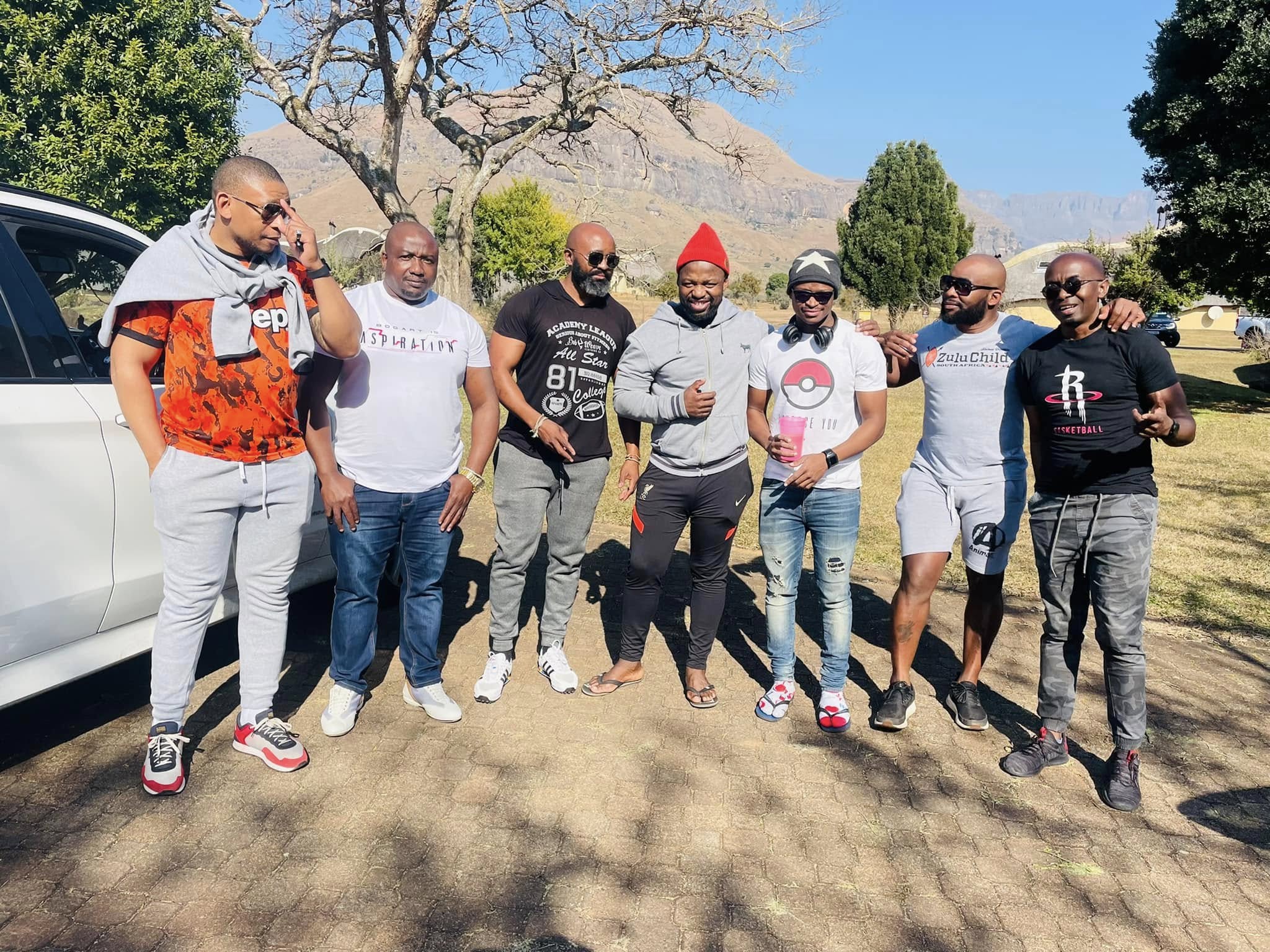 The crew at the mountains